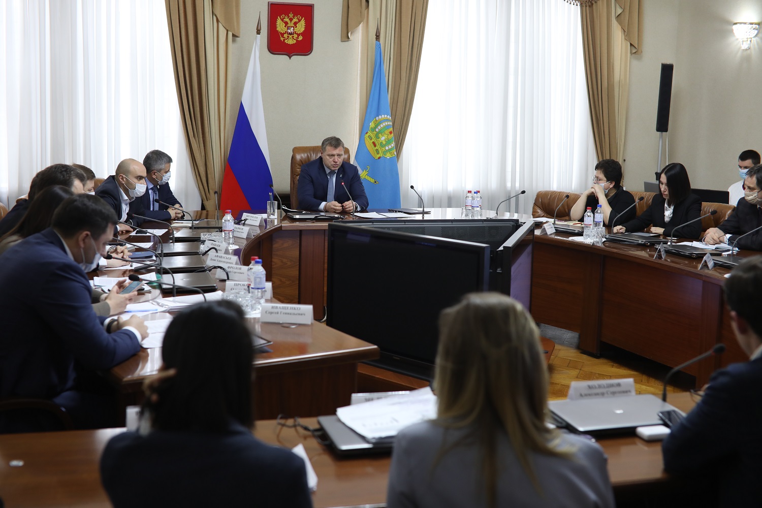 Governor of the Astrakhan Region held a working meeting with representatives of the Agency CENTER